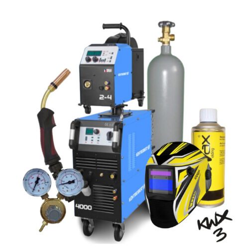 Kühtreiber Invertor KITIN 4000SW SYNERGIC + Podavač KITin 2-4EW Synergic + Propoj 5mW + Hořák + Kukla + r. ventil + Co2 láhev plná SESTAVA068710354set5