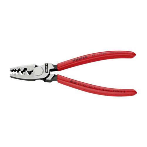 Lisovací kleště KNIPEX 97 71 180 na koncové dutinky 180 mm - leštěná hlava