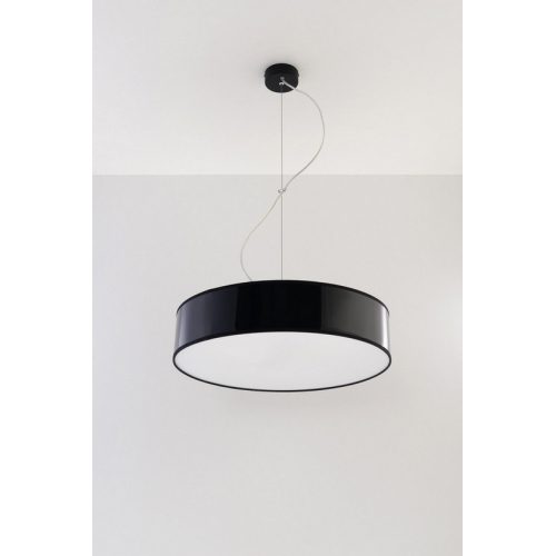 Lustr SOLLUX Arena 45cm E27 3x60W bez zdroje SL.0118 černá - Obrázek 2