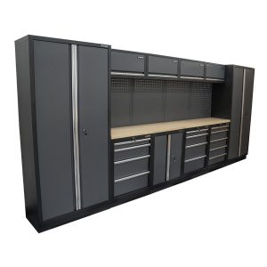 Matabro AKČNÍ SET Sestava 10 ks dílenského nábytku SET-CA01035 s dřevěnou pracovní deskou MB-TGW53 SET-CA01035
