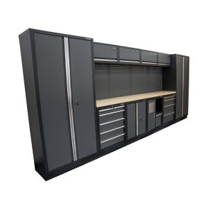 Matabro AKČNÍ SET Sestava 10 ks dílenského nábytku SET-CA01037 s dřevěnou pracovní deskou MB-TGW53 SET-CA01037
