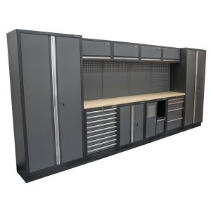 Matabro AKČNÍ SET Sestava 10 ks dílenského nábytku SET-CA01053 s dřevěnou pracovní deskou MB-TGW53 SET-CA01053