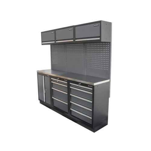Matabro AKČNÍ SET Sestava 6 ks dílenského nábytku SET-CA01028 s nerezovou pracovní deskou MB-TGW80S SET-CA01028