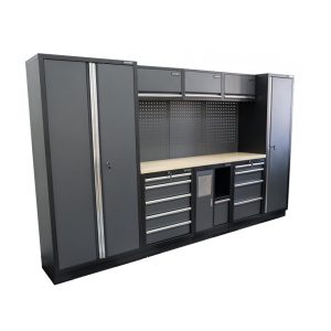 Matabro AKČNÍ SET Sestava 8 ks dílenského nábytku SET-CA01071 s dřevěnou pracovní deskou MB-TGW80 SET-CA01071