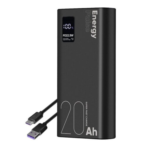 OBAL:ME EnergyPulse Powerbanka 20000mAh 22.5W Black OMPWB20K
