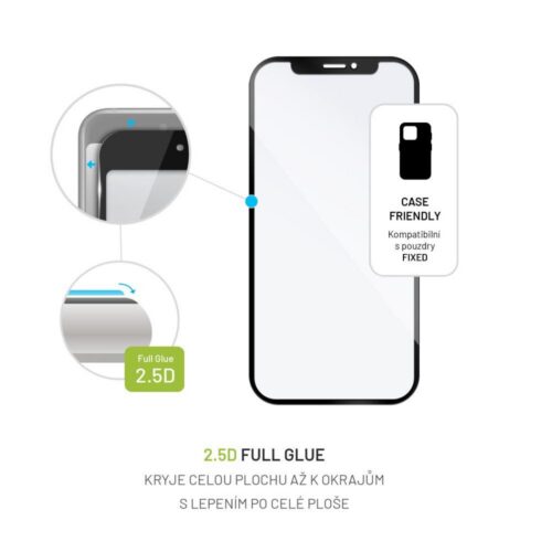 Ochranné tvrzené sklo FIXED Full-Cover pro Motorola Moto G34 5G
