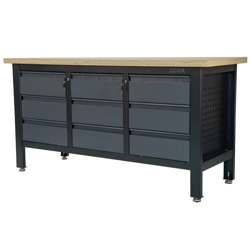 Pracovní dílenský stůl Matabro MB-TSK7509-L | 9 zásuvek | 1690 x 600 x 860 - 900 mm MB-TSK7509-L