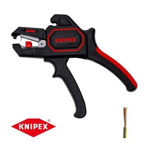 Samonastavitelné kleště pro odizolování 180 mm. KNIPEX 12 62 180 - leštěná hlava