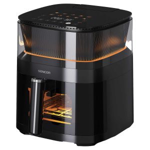 Sencor SFR 5050BK Horkovzdušná fritéza Objem 5 l Funkce rozprašování vody