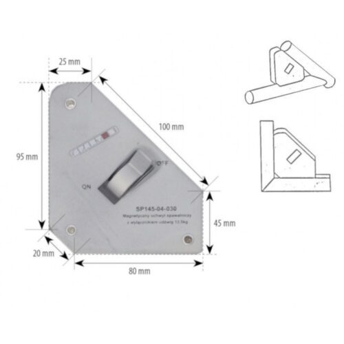 Spartus Úhlový magnet 25kg