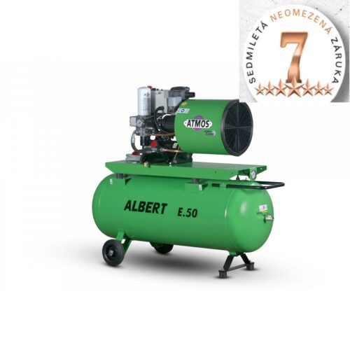 Šroubový kompresor Atmos Albert E.50 + vzdušník + sušička E.50VS