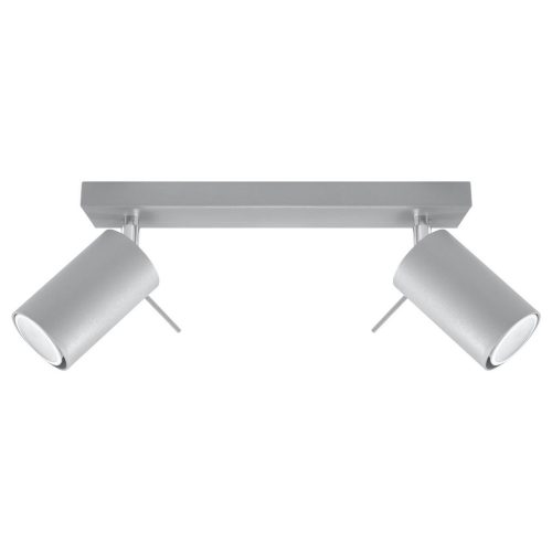 Stropní bodové svítidlo SOLLUX Ring 2 GU10 2x40W bez zdroje SL.0450 šedá
