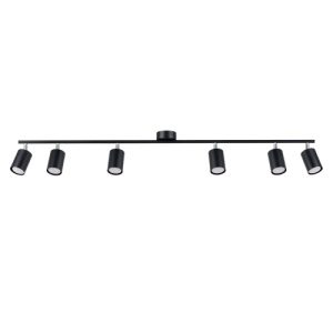 Stropní svítidlo SOLLUX LEMMI 6L černé GU10 6x10W bez žárovky SL.1169