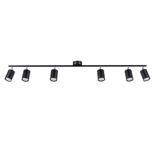 Stropní svítidlo SOLLUX LEMMI 6L černé GU10 6x10W bez žárovky SL.1169