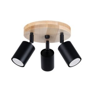 Stropní svítidlo SOLLUX VERDO 3P černé GU10 3x10W bez žárovky SL.1292