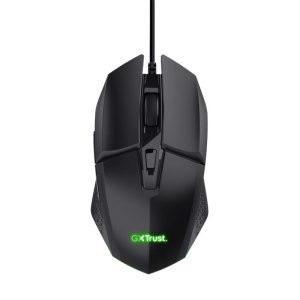 TRUST GXT 109 FELOX/Herní/Optická/Pro praváky/6 400 DPI/Drátová USB/Černá 25036