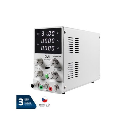 Zdroj laboratorní GETI GLPS3010HW 0-30V/ 0-10A 04220307