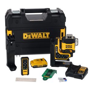 Zelený multiline laser 3x360 DeWALT DCLE34035D1 18V XR s dálkovým ovládáním