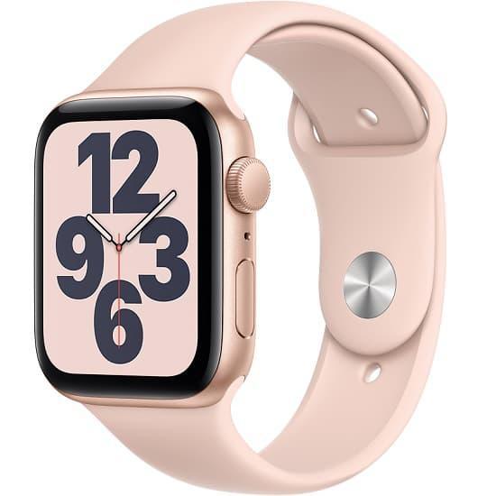 Apple Watch SE (2020) 40mm Cellular (Stav A) Zlatý hliník s růžovým sportovním řemínkem
