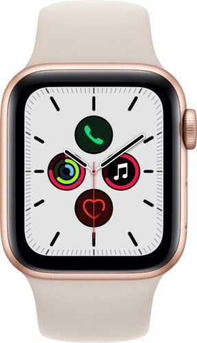 Apple Watch SE (2020) 40mm GPS (Stav A/B) Zlatý hliník s béžovým sportovním řemínkem - Obrázek 2