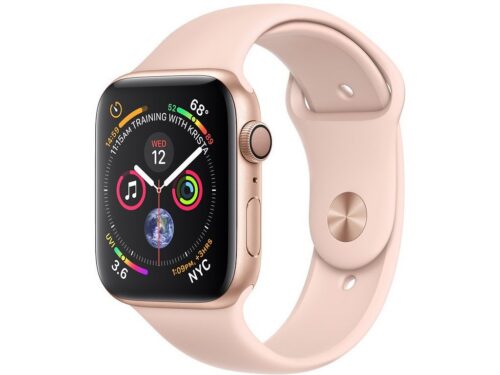 Apple Watch Series 4 40mm GPS (Stav A) Růžový hliník s růžovým sportovním řemínkem MNK43CS/A