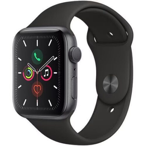 Apple Watch Series 5 40mm Cellular (Stav A-) Vesmírně šedá s tmavě modrým sportovním řemínkem MRGE3QC/A