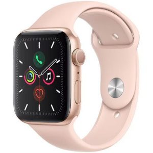 Apple Watch Series 5 44mm GPS (Stav A/B) Růžový hliník s růžovým sportovním řemínkem MNK43CS/A