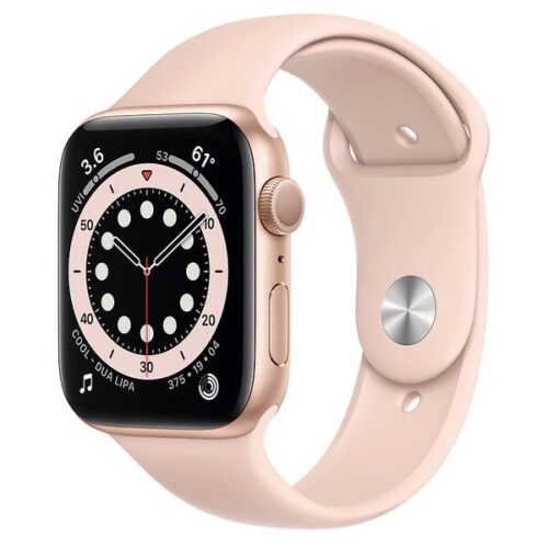 Apple Watch Series 6 40mm GPS (Stav C) Zlatý hliník s béžovým sportovním řemínkem MRGE3QC/A
