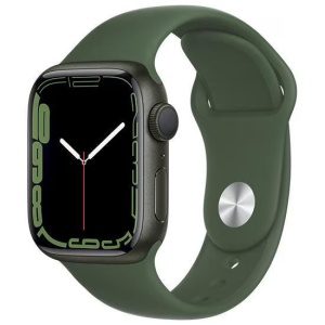 Apple Watch Series 7 41mm GPS (Stav A) Zelený hliník se zeleným sportovním řemínkem