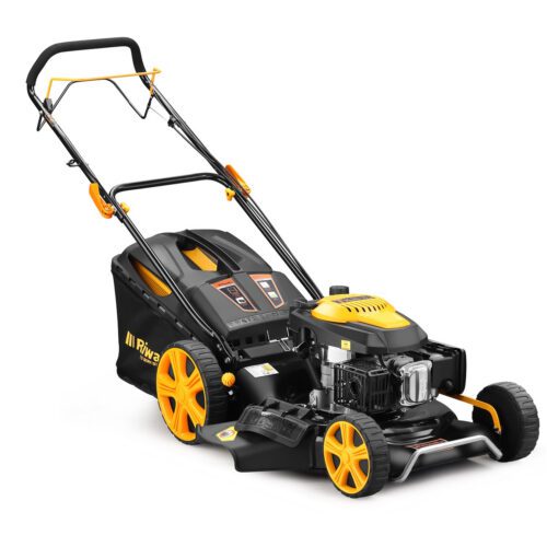 Benzínová sekačka na trávu Riwall PRO RPM 5355 4v1 s pojezdem PM12B2001057B