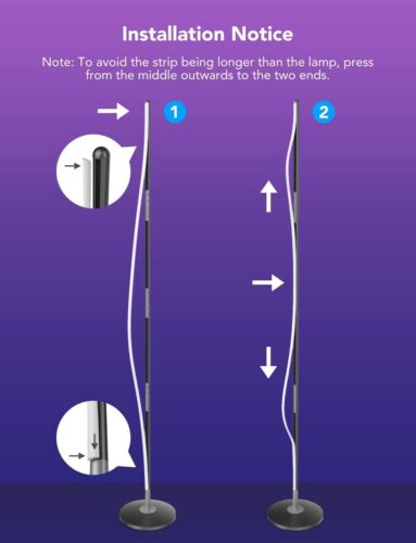 Designová rohová lampa Govee RGBW Floor Lamp Lite s technologií RGBICWW - Obrázek 2