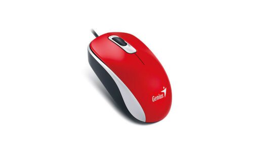 GENIUS DX-110/Kancelářská/Optická/1 000 DPI/Drátová USB/Červená 31010116111