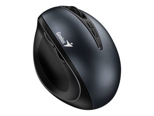 Genius Ergo 8300S/Vertikální/Optická/Pro praváky/1 600 DPI/Bezdrátová USB/Černá-šedá 31030037401