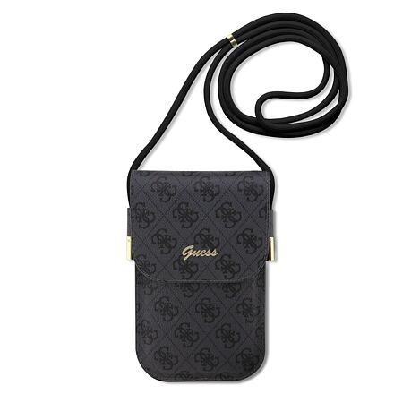 Guess PU 4G Metal Logo Script Taška na Telefon Black GUOWBP4SNSK