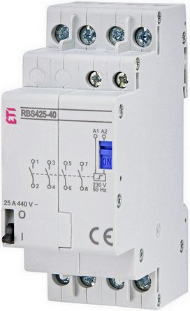 Impulzní relé (bistabilní spínač) ETI RBS425-40-230V AC 4NO 25A 002464125