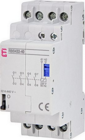 Impulzní relé (bistabilní spínač) ETI RBS432-40-230V AC 4NO 32A 002464126