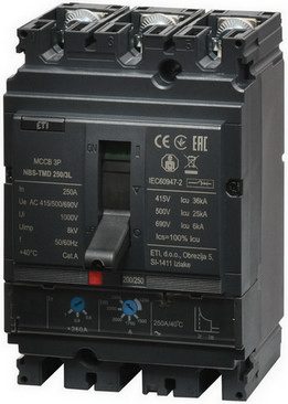 Jistič ETI NBS-TMD 250/3L 250A 3P 004673072