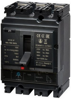 Jistič ETI NBS-TMS 160/3L 160A 3P 004673009