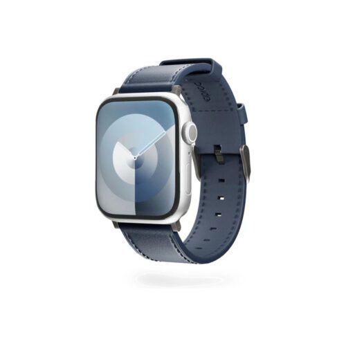 Kožený řemínek pro Apple Watch 42/44/45/46/49 mm Epico Watch Strap Leather - modrý