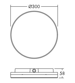LED svítidlo THORNeco LENA VF 300mm 800-2400lm 3000/3500/4000/5700/6500K CCT IP54 96637982 - Obrázek 2