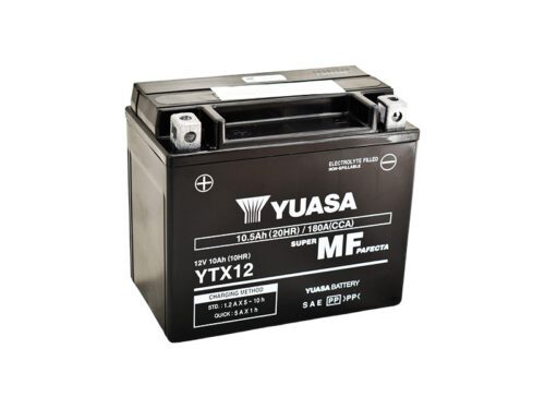 Motobaterie YUASA YTX12 (factory activated)