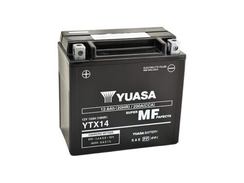 Motobaterie YUASA YTX14 (factory activated)