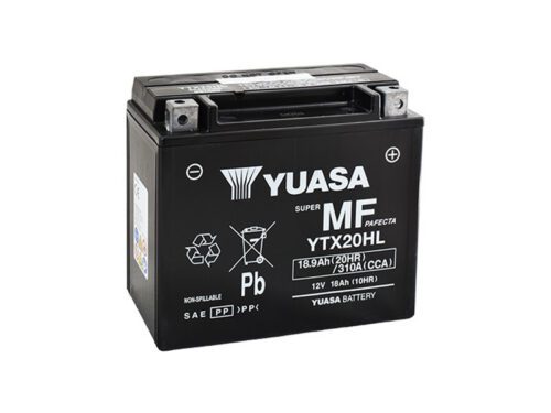 Motobaterie YUASA YTX20HL (factory activated)