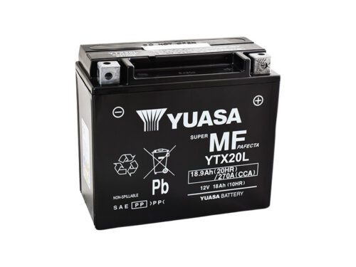 Motobaterie YUASA YTX20L (factory activated)