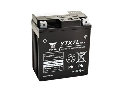 Motobaterie YUASA YTX7L (factory activated)