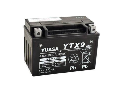 Motobaterie YUASA YTX9 (factory activated)