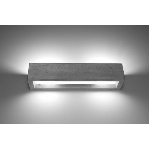 Nástěnné svítidlo SOLLUX Vega 50 E27 2x60W bez zdroje beton/sklo SL.0993 - Obrázek 2
