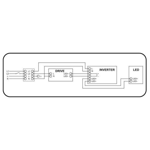 Nouzový modul k LED svítidlům 3-56W Ecolite EMERGENCY TL390X-LED-EM - Obrázek 2