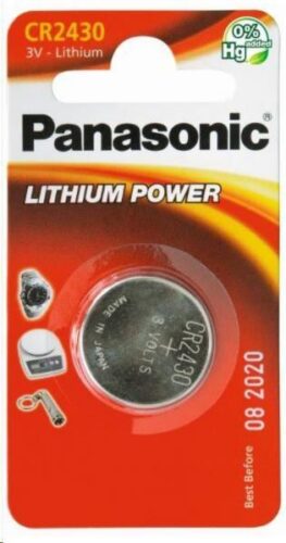 PANASONIC Lithiová baterie (knoflíková) CR-2430EL/1B  3V (Blistr 1ks) 330098