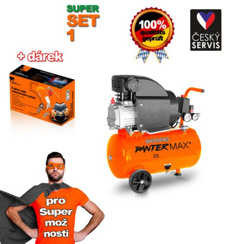 PANTERMAX Olejový kompresor AirFlow 25 SET1 PMAF25_S01